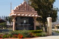 Sign at Entrance to the BAPS Shri Swaminarayan Mandir in Chino Hills, CA