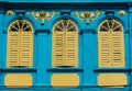 Chino Portuguese architecture style Royalty Free Stock Photo