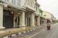 Chino-portuguese style building in Phuket Old Town. Royalty Free Stock Photo