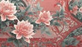 Chinoiserie Blanket Wallpaper Pattern