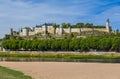 Chinon castle in the Loire Valley - France Royalty Free Stock Photo