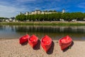 Chinon castle in the Loire Valley - France Royalty Free Stock Photo