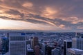 Chinook arch of the Calgary skyline Royalty Free Stock Photo