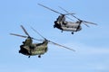 Chinook transport helicopters