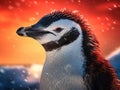 Ai Generated illustration Wildlife Concept of Chinstrap Penguin