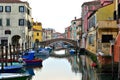 Chioggia, canal, bridge and little boats