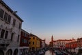 Chioggia - Church of Saint James Apostle with view of canal Vena nestled in charming town of Chioggia