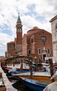 Chioggia - Church of Saint James Apostle with view of canal Vena nestled in charming town of Chioggia