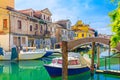 Chioggia cityscape with narrow water canal
