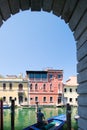 Chioggia glimpse from the arcades Royalty Free Stock Photo