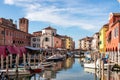 Chioggia - Scenic view of peaceful canal Vena nestled in charming town of Chioggia, Venetian, Veneto Royalty Free Stock Photo