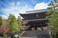 Chionin Temple. Sanmon Gate of Chion-in Temple.The headquarters of the Jodoshu Pure Land Sect founded by Honen