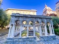 Chiostro di Sant`Andrea monastery ruins, Genova, Italy Royalty Free Stock Photo