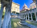 Chiostro di Sant`Andrea monastery ruins, Genova, Italy Royalty Free Stock Photo