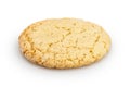 Chip cookies on white background