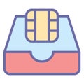Chip, Email Isolated Vector icon which can easily modify or edit