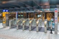 Chip gates at Delft central station for entrance railway platforms