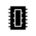 Chip vector glyph flat  icon Royalty Free Stock Photo
