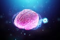 A chip implanted in the brain, neurotechnology, a microprocessor connected electrically to human neurons. Neural networks,