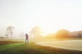 Chip shot golf Royalty Free Stock Photo