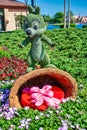 Chip topiary display figure on display at Disney World Royalty Free Stock Photo