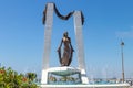 Chipiona, Cadiz, Spain - June 13, 2021: RocÃÂ­o Jurado Monument famous Andalusian cantaora in Chipiona, Cadiz, Andalusia, Spain