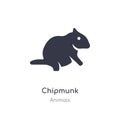 chipmunk icon. isolated chipmunk icon vector illustration from animals collection. editable sing symbol can be use for web site