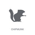Chipmunk icon. Trendy Chipmunk logo concept on white background