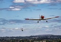 Chipmunk Tug Towing glider Royalty Free Stock Photo