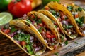 Chipotle top view, Mexico background, nachos tacos Generative AI Royalty Free Stock Photo