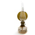 Chipped old rustic oil lamp Royalty Free Stock Photo