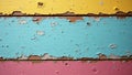 Chipped paint, sun bleached Spring Break on wood plank, texture, sun Royalty Free Stock Photo