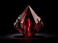 Magnificent intense blood red garnet