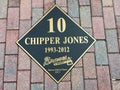 Chipper Jones Hall of Fame Plaque