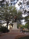 Chippewa Square Oglethorpe and Trolley in Savannah