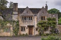 Pretty Cottages with climbing plants in the village of Chipping Campden, in the English county of Gloucestershire, Cotswolds, UK Royalty Free Stock Photo