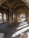 Chipping Campden, Gloucestershire, UK. Market Hall, historic arched building standing in the centre of the town