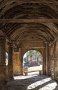 Chipping Campden, Gloucestershire, UK. Market Hall, historic arched building standing in the centre of the town