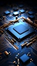 Chips allure Abstract circuit board forms a technology inspired backdrop with processor intricacies