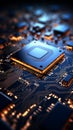 Chips allure Abstract circuit board forms a technology inspired backdrop with processor intricacies