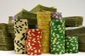 Chips and Cash Royalty Free Stock Photo