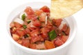Chips and Fresh salsa in a bowl
