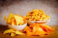 Chips, nachos and curls Royalty Free Stock Photo