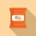 Chips product pack icon flat vector. Vending machine food Royalty Free Stock Photo