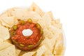 Chips and Salsa With Path Royalty Free Stock Photo