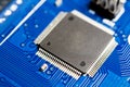 Chipset and elektronic board detail Royalty Free Stock Photo