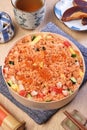 Chirashi sushi bowl Royalty Free Stock Photo