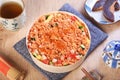 Chirashi sushi bowl Royalty Free Stock Photo