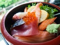 Chirashi sushi Royalty Free Stock Photo