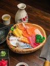 Chirashi Sushi, A Japanese food for the annual celebration of Hinamatsuri GirlsÃ¢â¬â¢ Day Royalty Free Stock Photo